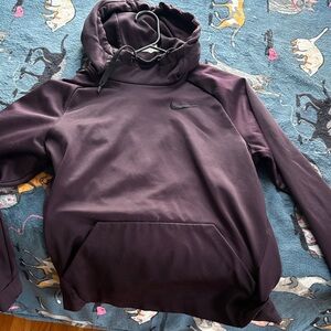 Nike Dark Purple Hoodie with Black Logo